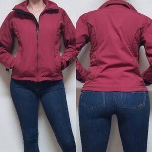 𝅺VINTAGE Oakley Red Filled Spell Out Snowboard Coat